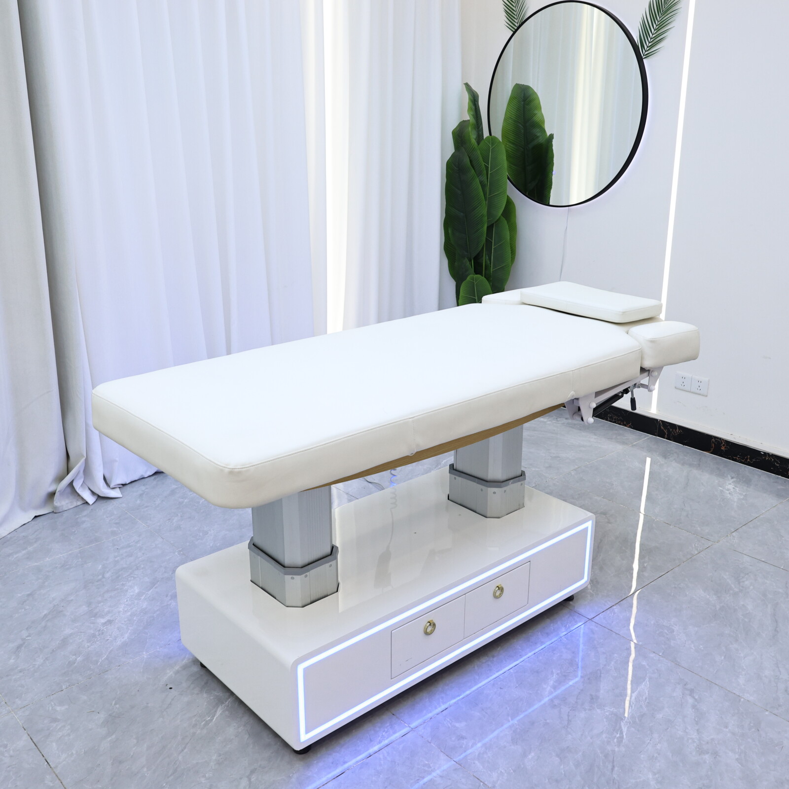 전동 리프팅, 화이트 뷰티 케어 베드, 페이셜 하이드로 - Massage Table Accessories Uk 리뷰 및 가격